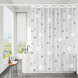 宫薰浴室浴帘卫生间隔断帘防水免打孔遮挡窗帘加厚PEVA 星愿180*200