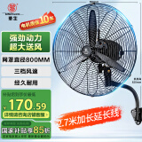 华生（Wahson）工业风扇电风扇壁扇大风力工厂车间商用风扇强力超大工业扇牛角扇 FL-75（加强版B）