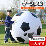 TaTanice充气大足球户外草坪沙滩玩具儿童足球巨型皮球幼儿园专用礼物 【加厚】100CM大足球+电动充气泵