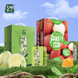 天喔茶庄 蜂蜜柚子茶+荔枝汁 果汁凉茶果味饮料饮品250ml*16盒*2