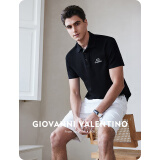 卓凡尼·华伦天奴（GIOVANNI VALENTINO）防蚊虫休闲翻领男装短袖polo衫男体恤衫夏装薄款青年舒适棉质上衣