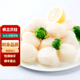 海升东帆立贝柱 虾夷大扇贝海鲜带子大号新鲜冷冻瑶柱即食刺身宝宝辅食 帆立贝柱 600g(净重)