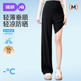 婧麒（JOYNCLEON）孕妇裤春夏款薄款外穿阔腿休闲裤可调节孕妇装 黑色L Jyk178380