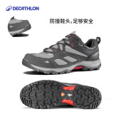 迪卡侬（DECATHLON）徒步鞋户外登山鞋防水防滑运动鞋透气徒步鞋子ODS MH100低帮 男款-黑灰色 43