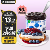 暴肌独角兽0脂肪蓝莓酱蛋糕面包涂抹酱 沙拉水果酱冰淇淋酱吐司早餐150g