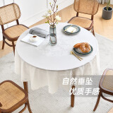 勤美桌布防水防油防烫免洗餐桌垫pvc桌面垫圆形台布 丽晶 直径180cm