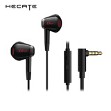漫步者（EDIFIER）HECATE GM180 平头塞半入耳式立体声手机音乐游戏耳机 带麦带线控 3.5mm有线半入耳式 黑色