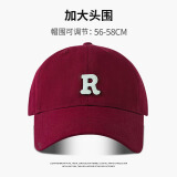 俞兆林韩版棒球帽子女夏季软顶大头围显脸小鸭舌帽男宽檐防晒帽遮阳帽男
