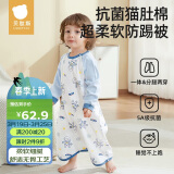 贝肽斯宝宝春夏款纯棉睡衣四季通用婴儿睡裙防踢被护肚防着凉睡袍