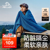 伯希和（Pelliot）户外睡袋秋冬季成人露营隔脏抓绒内胆加厚保暖毯子16003003孔雀蓝