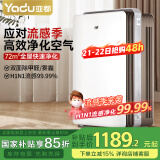 亚都（YADU）空气净化器 办公室家用净化器 除甲醛细菌雾霾过敏源流感 KJ600G-S5Pro