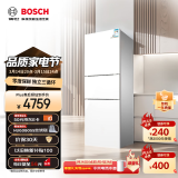 博世（BOSCH） 274升 三门冰箱小型电冰箱混冷无霜维他保鲜玻璃面板（白色）KKU28S20TI