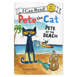 皮特猫系列：皮特猫在沙滩Pete the Cat:Pete at the beach进口原版英文绘本  [平装] [4岁及以上] [I Can Read My First 分级读物]