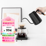 泰摩栗子C手冲咖啡壶套装礼盒 温控手冲壶+磨豆机+咖啡秤+滤杯7件装