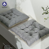 quatrefoil 坐垫加厚加宽汽车办公室座垫学生椅垫榻榻米垫子45*45cm灰色