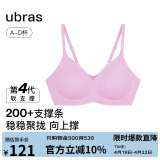 ubras虞书欣同款夹心软支撑光面细肩带文胸女士内衣女背勾款胭脂黛S