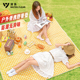 清系（SERIES CLEAR）野餐垫防潮垫加厚户外草坪帐篷垫子地垫防水坐垫小黄格2*1.5m