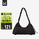 Keep瑜伽挎包健身包游泳包大容量手提包休闲单肩手提防水户外包经典黑