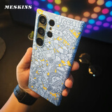 meskins【3D镀晶肌肤手感壳】适用三星手机壳潮牌防摔半包硬壳轻薄保护套S26Ultra男女新款磨砂s25防摔s26 【肌肤手感微磨】3920 三星 S24 Ultra