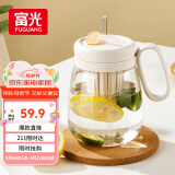 富光高硼硅玻璃杯 大容量水杯高颜值花茶杯茶水分离大肚杯子女士