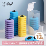 晟旎尚品马桶刷马桶替换刷头一次性即抛马桶刷自带清洁液12个装