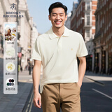 布克兄弟（BrooksBrothers）男夏季金羊刺绣珠地网眼修身短袖Polo衫 1001-白色 M