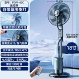 林边喷雾风扇家用落地扇大风力智能负离子净化加湿降温工业水冷雾化扇卧室客厅夜灯氛围落地加湿电风扇 黑色18寸智能遥控【5L水箱/夜灯】