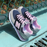 574运动鞋女2025新款百搭学生休闲跑步鞋轻便透气软底n字鞋子阿甘 灰粉 38