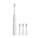 米家小米电动牙刷T302成人/学生 4种净齿模式 150天续航 4支刷头 银灰色