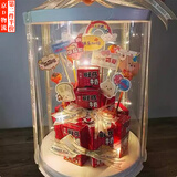 星恒梦零食蛋糕礼物盒透明收纳盒生日蛋糕盒毕业礼包装盒送女朋友送儿童 白盖圆形透明礼品盒【6寸双层】