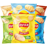 乐事（Lay's） 乐事薯片135g袋装大包装休闲零食小吃 【135g*6袋】随机口味