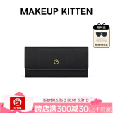MAKEUP KITTEN钱包MK牛皮轻奢侈女士钱包手拿包女卡包零钱包女母亲节礼物送妈妈 黑色-新款生日礼物送女生