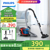 飞利浦（PHILIPS）家用吸尘器卧式手持大功率强力除螨吸毛吸灰吸尘器FC9351