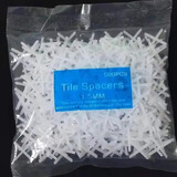 卓仕坤瓷砖十字架1.5mm2.5mm贴砖十字卡缝卡塑胶十字胶粒十字卡子钜惠 5包起发单包价格1.5mm约500粒