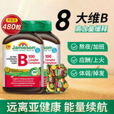 健美生（Jamieson）加拿大原装进口维生素B族复合片B100高含量维B缓释片提高活力精力 加强型B100含量240粒2瓶
