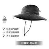 迪卡侬渔夫帽帽子户外徒步登山钓鱼防晒遮热速干透气防紫外线太阳 经典灰-轻薄防水款 L（60cm/60-62cm）
