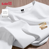 班尼路220克重磅纯棉短袖男t恤2025夏季新款美式复古潮牌休闲宽松体恤衫 【重磅纯棉】-白#JPB色卡小标 2XL 【适合160-180斤】