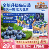 三只松鼠每日蓝莓干256g/16包 无添加水果干果脯小包装儿童老人办公室零食