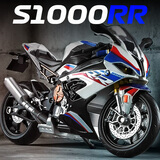 驰誉车玩 摩托车模型战斧S1000RR仿真合金车模汽车模型玩具男孩礼物