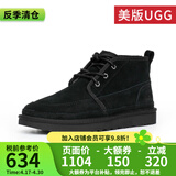 UGG美版男士经典靴系带低帮商务毛单鞋厚底雪地靴 1121645 BLK-黑色 41