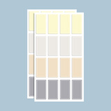 誉禾不干胶标签贴纸分类标记贴防水姓名贴记事贴手账贴纸素材 10张小号160枚 4245