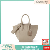 RABEANCO/中号翅膀包菜篮子包女包手提单肩包通勤包包女 87650 奶沙色(经典款）