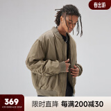 CHINISM CH基础款飞行员夹克外套男秋冬加厚棉衣美式复古男士棉服 黄绿色 M