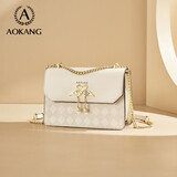 奥康女包2025新潮牛皮大容量小方包轻奢斜挎单肩包生日礼物送女友老婆