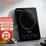 九阳（Joyoung）ZMD电磁炉家用套装2200W大功率单键单控电磁灶火锅炉烙饼C22S-N100L定时配汤炒锅