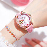 邦顿（Bestdon）手表女机械表镂空四叶草防水镶钻年货新年跨年情人节礼物送女生