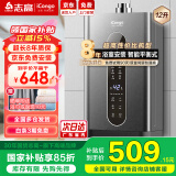 iCongo志高【国补立减15%】燃气热水器家用平衡式恒温浴室专用12升 12L 星空灰【浴室专用】精准恒温+漏气防护 天然气（12T）