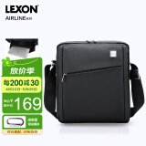 乐上（LEXON）法国乐上商务小挎包休闲单肩包苹果IPAD包简约风男款斜挎包礼物
