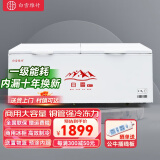 白雪雅竹冰柜商用大容量全冷冻大型冰柜家用冷藏冷冻两用卧式冷柜展示柜 1188单温【豪华款】2200x910x860