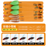 熊火路亚饵飞蝇钩苍蝇若虫蜜蜂瓜子套装绑好白条马口亮片微物助投器 彩翅小苍蝇绑好5付混装+5助投器